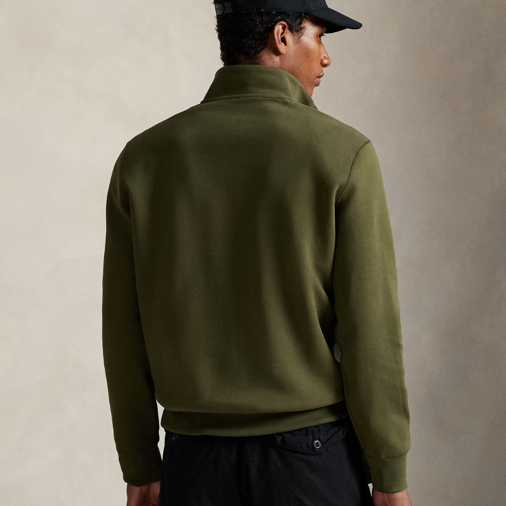 Double-Knit Quarter-Zip Pullover