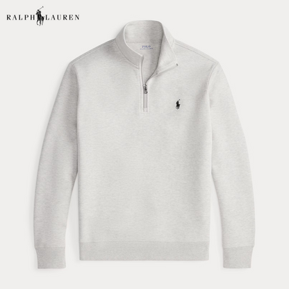 Double-Knit Quarter-Zip Pullover