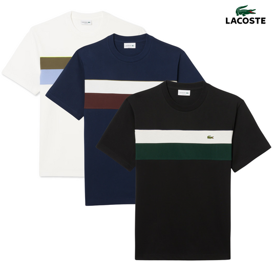 Men’s 3-Pack Cotton T-Shirts – Colour-Block Classic Fit