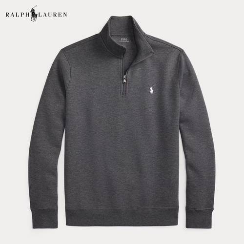 Double-Knit Quarter-Zip Pullover