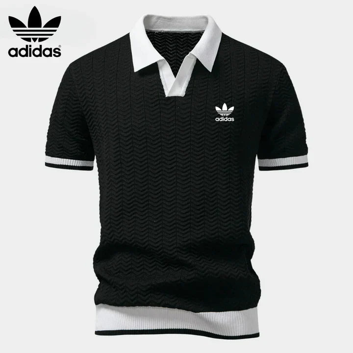 Retro Knit Polo Shirt